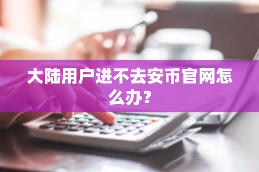 大陆用户进不去安币官网怎么办？