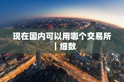 现在国内可以用哪个交易所｜细数