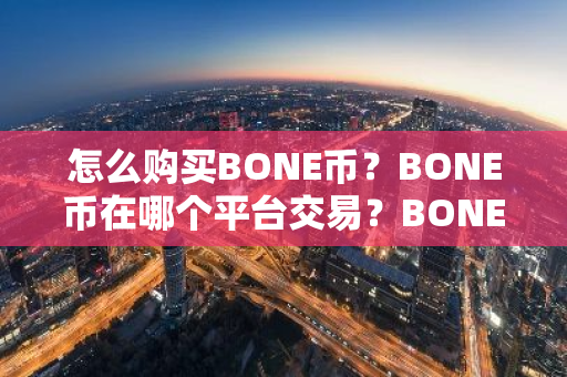 怎么购买BONE币？BONE币在哪个平台交易？BONE币购买交易教程