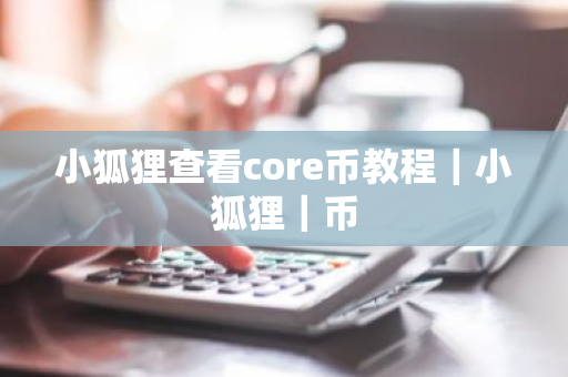 小狐狸查看core币教程｜小狐狸｜币