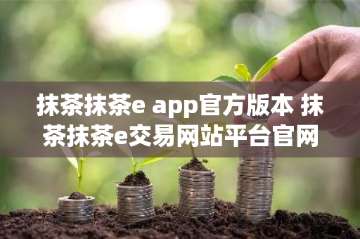抹茶抹茶e app官方版本 抹茶抹茶e交易网站平台官网