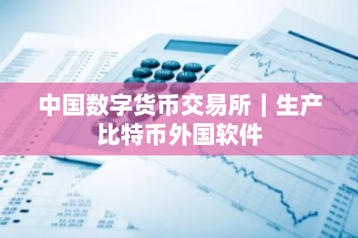 中国数字货币交易所｜生产比特币外国软件