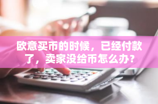 欧意买币的时候，已经付款了，卖家没给币怎么办？
