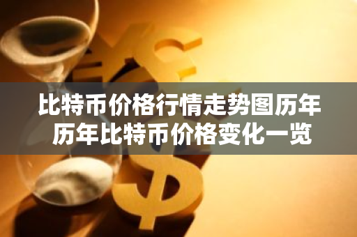 比特币价格行情走势图历年 历年比特币价格变化一览